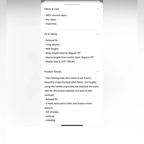 BANANA REPUBLIC FELISA MIDI SHIRTDRESS - Picture 5 of 7